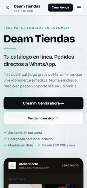 Captura móvil de Deam Tiendas